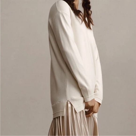 Anthropologie Long Sleeve Pleated Twofer Sweater Maxi Dress Size 3X NEW - Picture 4 of 15